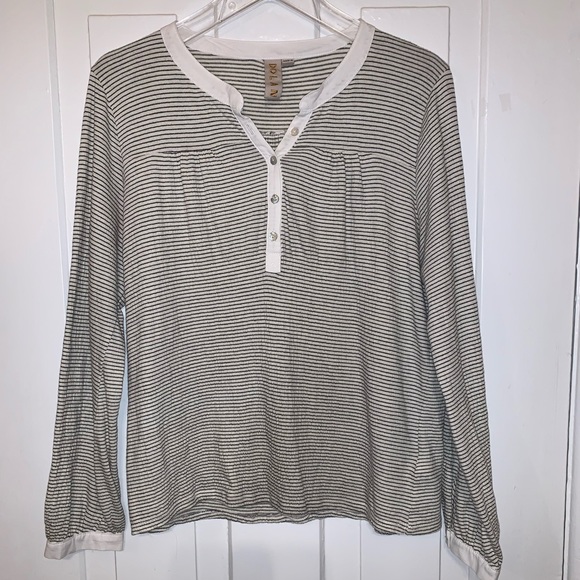 Anthropologie Dolan Striped Coast Ferry Henley Top - Picture 7 of 16